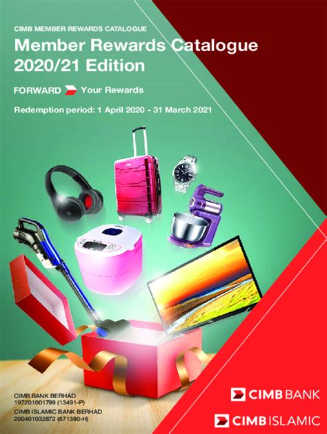 CIMB MEMBER REWARDS CATALOGUE Member Rewards .